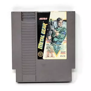 1980s Nintendo NES Ultra Metal Gear Video Game Cartridge Only Preowned Condition - Picture 1 of 4