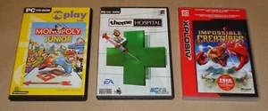 MONOPOLY JUNIOR – IMPOSSIBLE CREATURES – THEME HOSPITAL – PC CD ROM GAMES- LOT 3 - Afbeelding 1 van 12
