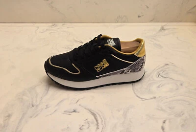 New! Roberto Cavalli 'Firenze' Low Top Sneaker Womens 8 US 38 Eur. MSRP $570 - Image 1 of 4