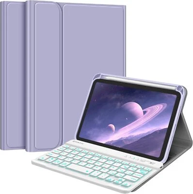 Backlight Keyboard Case for iPad Mini 7(A17 Pro) 2024/iPad Mini 6 TPU Back Cover - Image 1 of 4