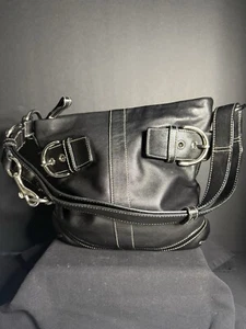 Coach weiche schwarze Leder SoHo Crossbody Schultertasche Handtasche 1452 - Bild 1 von 5