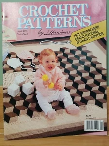 Crochet Patterns April 1992 Vol. 6 No. 2 By Herrschners 1992 Grand National Afgh - Picture 1 of 6
