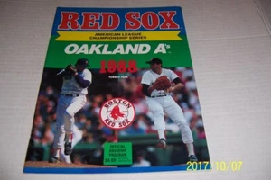 1988 BOSTON RED SOX vs Oakland ALCS Playoffs OFFICIAL PROGRAM Jim RICE Clemens - Picture 1 of 2