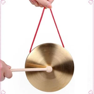 Chinese Folk Musical Instrument Toys Gongs Drums Copper Cymbals Hand Gong GB