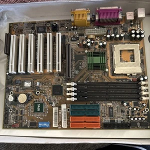 ABIT ST6-RAID Sockel 370 Quad IDE PCI Universal AGP Intel 815EP m. I/O Panel - Bild 1 von 7