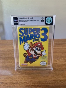 Grading Super Mario Bros 3 Nintendo NES Complete WATA Graded 7.5 Video Game - Picture 1 of 10