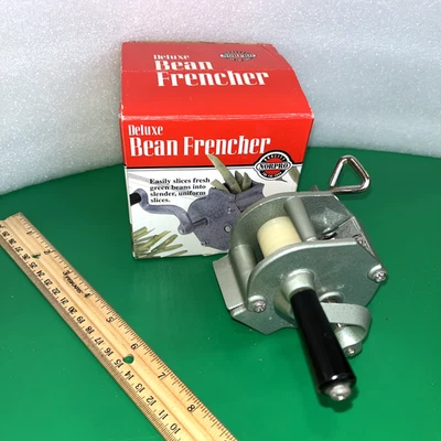 Norpro Deluxe Bean Frencher Heavy Duty con abrazadera manivela caja original Foto 1 de 4