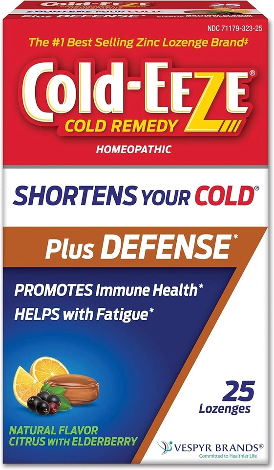 Gel Masticable Cold-EEZE Cold Remedy Plus Defense Zinc Gomoso, Cítrico Natural con Foto 1 de 4