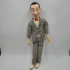 Vintage PeeWee Herman Puppe mit Sprachzugschnur sprechende Puppe LESEN - Bild 1 von 11