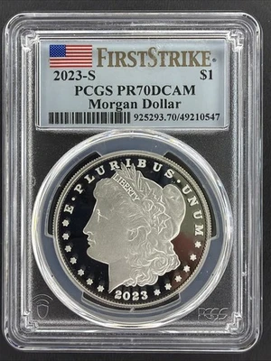 2023-S U.S. Morgan Silver Dollar $1 PCGS PR70DCAM First Strike **NO RESERVE** - Image 1 of 2