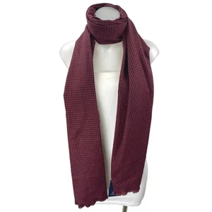NEW Gap Red Black Gingham Checkered Fringe Hem Shawl Wrap Scarf 200x50 One Size - Picture 1 of 4