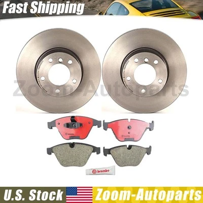 Rotores de freno delanteros y pastillas de freno de cerámica Brembo OE para BMW X1 2013 2014 2015 Foto 1 de 4