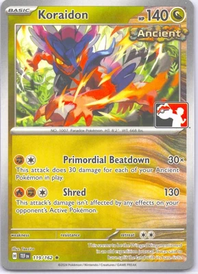 Koraidon Rare Prize Pack Series Cards 119/162 NM - Image 1 of 2