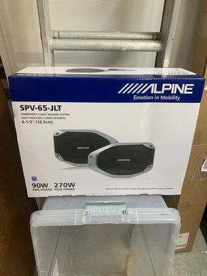 Alpine SPV-65-JLT Rear Soundbar Upgrade Kit Wrangler JL 6x9 Brand New - Image 1 of 2