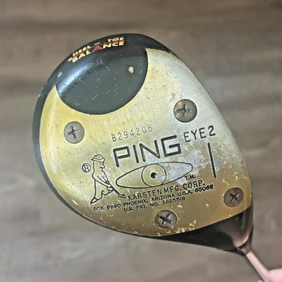 Vintage Ping Eye2 Driver 1-Wood Black Dot - Ping Steel Shaft - Right Hand 43.5" - Image 1 of 4