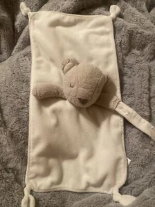 2015 Carters Elfenbein Cremeweiß Teddybär Sicherheitsdecke Rassel Plüsch Baby Spielzeug - Bild 1 von 8