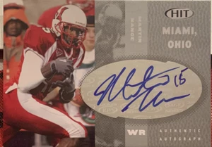 Martin Nance Miami Ohio Football Sage Rookie Autograph Card Auto Steelers Bills - Picture 1 of 1