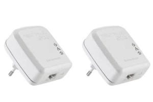 Sagemcom Fast Plug 201 Duo 200 Mbps Kompakter Powerline-Adapter Internet to TV - Bild 1 von 1