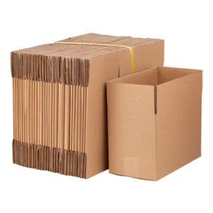 100 Corrugated Paper Boxes 8x6x4"(20.3*15.2*10cm)Yellow - Picture 1 of 8