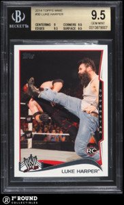Luke Harper Brodie Lee RC BGS 9.5: 2014 Topps WWE Rookie Card POP 2