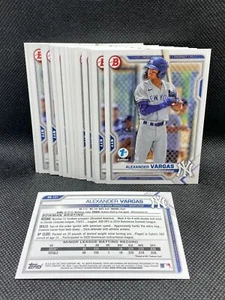 23X 2021 Bowman Draft 1st Edition ALEXANDER VARGAS LOT OF 23 CARDS YANKEES BD121 - Picture 1 of 1