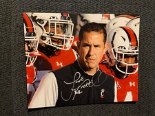 Luke Fickell Signed 8 X 10 Photo Autograph Cincinnati Bearcats Wisconsin Badgers