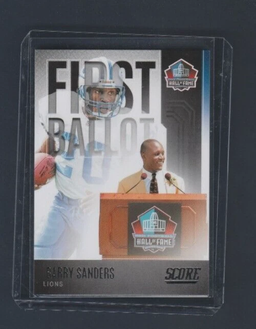 2022 Panini Score Football First Ballot HOF # FB-BS Barry Sanders - Image 1 of 2