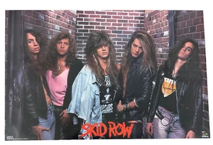 Skid Row NOS 1990 Sabo Hill Solinger Glam Heavy Metal Funky Poster 34.5” X 22.5 - Picture 1 of 7