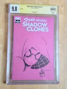 SPIDER-GWEN: SHADOW CLONES #1 CGC 9.8! KEN HAESER COVER/SIG! - Picture 1 of 6