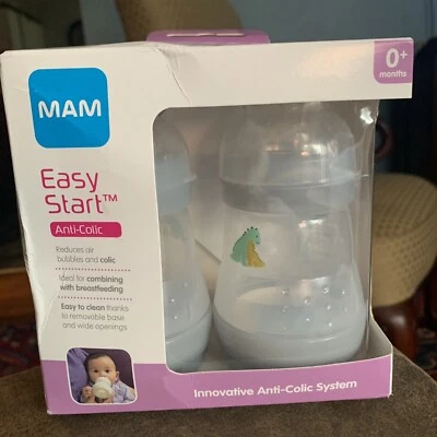 Biberones anticólicos MAM Easy Start 5 oz Baby Essentials flujo lento arranque fácil NUEVO Foto 1 de 4