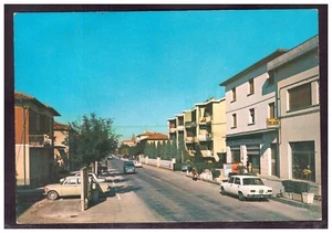Cartolina Calderara di Reno Via Roma Bologna Auto H30 - Picture 1 of 1