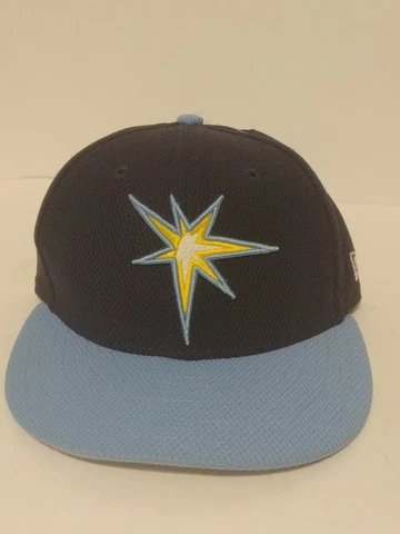 New NEW ERA 59fifty Tampa Bay Rays baseball ball cap size 6 3/4 Spring Training Cover
