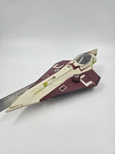 Star Wars Hasbro Obi Wan Kenobi's Jedi Starfighter ROTS AOTC Clone Wars - Picture 1 of 4