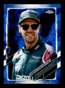 2021 Topps Chrome Formula 1 Sapphire Edition #27 Sebastian Vettel Aston Martin - Picture 1 of 2