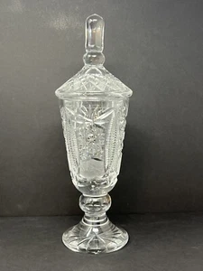 Dorflinger, USA Antique Crystal 16” Tall Lidded Bonbonniere' (Candy or? Dish) - Picture 1 of 24