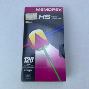 Vintage Memorex HS 120 Videokassette VHS Rohling - Brandneu Versiegelt - Bild 1 von 6