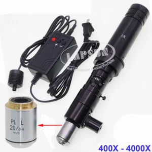 1000X 2000X 4000X Zoom Industry Microscope Camera Coaxial Light C-mount Lens Set - Bild 1 von 19