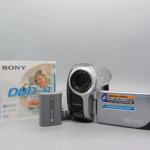 Sony Handycam DCR-DVD202E Handheld Mini DVD Camcorder Silver Tested - Picture 1 of 11