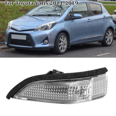 For Toyota Yaris 2011-2019 Left Side Door Wing Mirror Indicator Light Len - Image 1 of 4