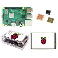Raspberry pi 3b plus 3.5 inch screen basis kit with Protective Case heat sink