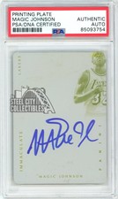 Magic Johnson 2012-13 Panini Immaculate Autograph Printing Plate 1/1 #5 PSA/DNA