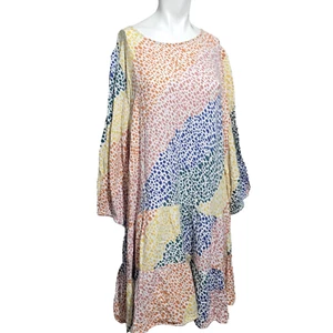 ELOQUII Elements Gr. 22 Kleid Animalprint Glockenärmel Schlüsselloch Knopf Etuikleid - Bild 1 von 9