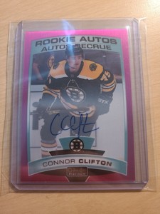 2019-20 O-Pee-Chee Platinum Rookie Autos Matte Pink Connor Clifton Auto RC 06/99