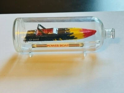 Micro Machines Galoob 1991 Ship In A Bottle - Powerboat - Image 1 of 2