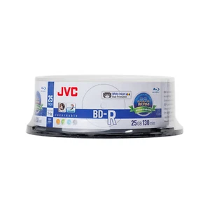 JVC BD-R 25GB 6X ARCHIVAL PRINTABLE WATERPROOF PHOTO GLOSSY CAKE 25psc HTL - Zdjęcie 1 z 5