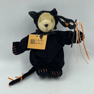 Muffy VanderBear in Halloween Black Cat Costume Teddy Bear Mask NABCO NWT - Picture 1 of 12