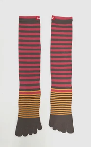 Mujeres PEQUEÑOS (Talla 6 - 8.5) INJINJI Puntera Calcetines Correr Sobre la pantorrilla Compresión NUEVO - Imagen 1 de 6