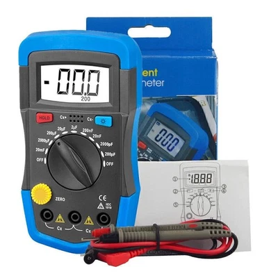 Digitale Kapazitätsmessgerät-20.000uF Kondensator Meter LCD Hintergrun 1999Zählt - Bild 1 von 4