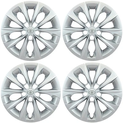 2015-2017 Toyota Camry LE # 514-16S + LOGO 16" Replacement Hubcaps Wheel Covers - Image 1 of 4