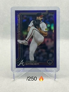 2025 Topps Series 2- Spencer Strider #579 Purple Foil /250 Braves - Picture 1 of 4
